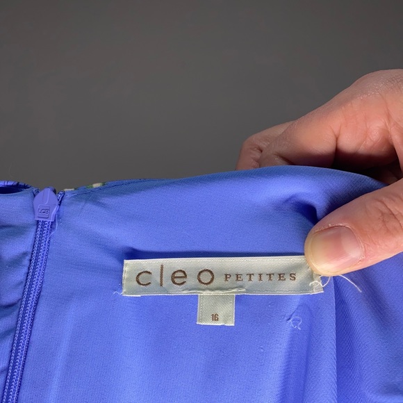 Pretty blue floral dress -retro pin up vibe - Picture 4 of 4